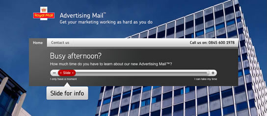 Advertising Mail landing